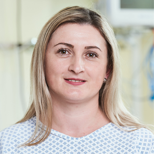 ehemalige Patientin Porträtaufnahme einer ehemaligen Patientin aus der Augustinum Klinik