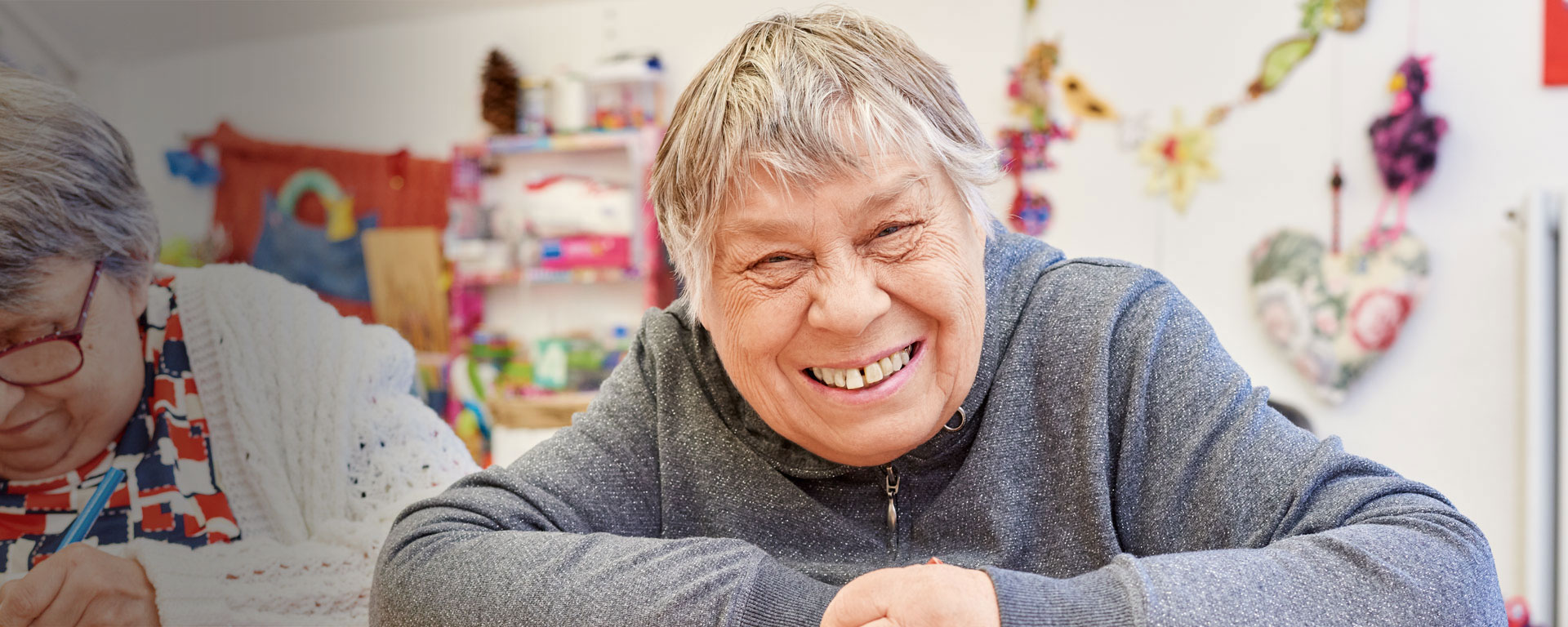 Augustinum Förderbereiche und Seniorentagesstätte Eine Klientin der Augustinum Seniorentagesstätte