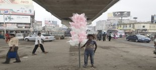 Straßenszene in Delhi