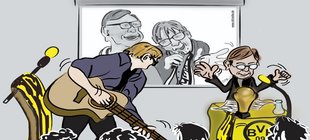 Karrikatur von Gerd Kolbe und Matthias Kartner