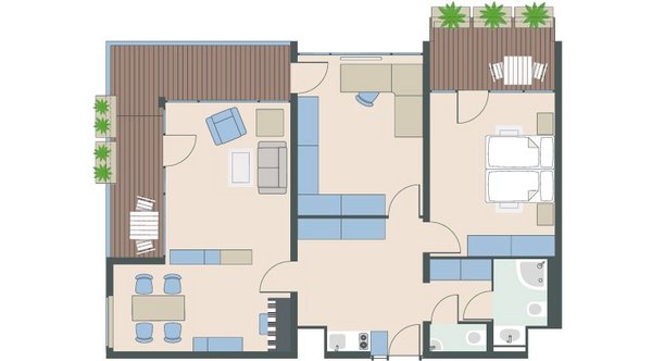3-Zimmer-Wohnung mit 95 Quadratmetern