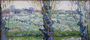 Gemälde mit Frühlingslandschaft Gemälde mit Frühlingslandschaft