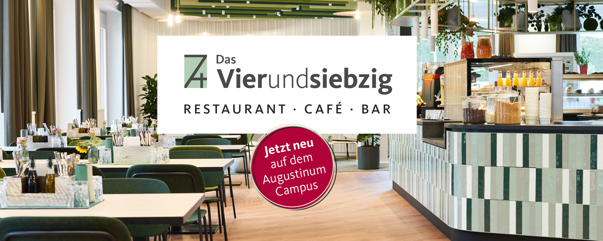 Augustinum Seniorenresidenz München-Neufriedenheim Vierundsiebzig Link zum Vierundsiebzig: Restaurant, Café und Bar