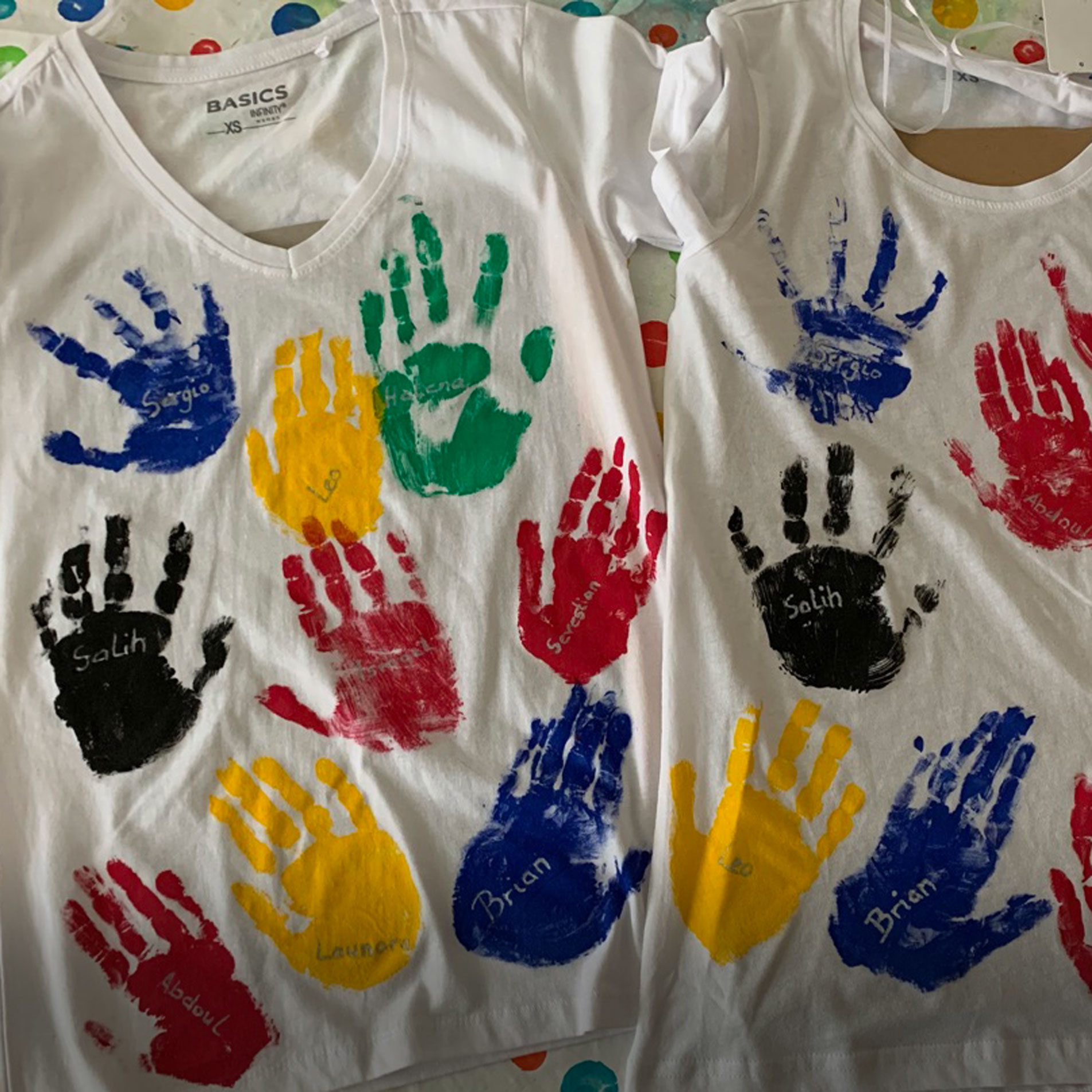 Hände Mittagsbetreuung an der Otto-Steiner-Schule steht