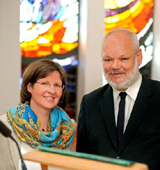 Christoph Jokisch, evangelischer Seelsorger und Birgit Cammerer, katholische Seelsorgerin Christoph Jokisch, evangelischer Seelsorger und Birgit Cammerer, katholische Seelsorgerin