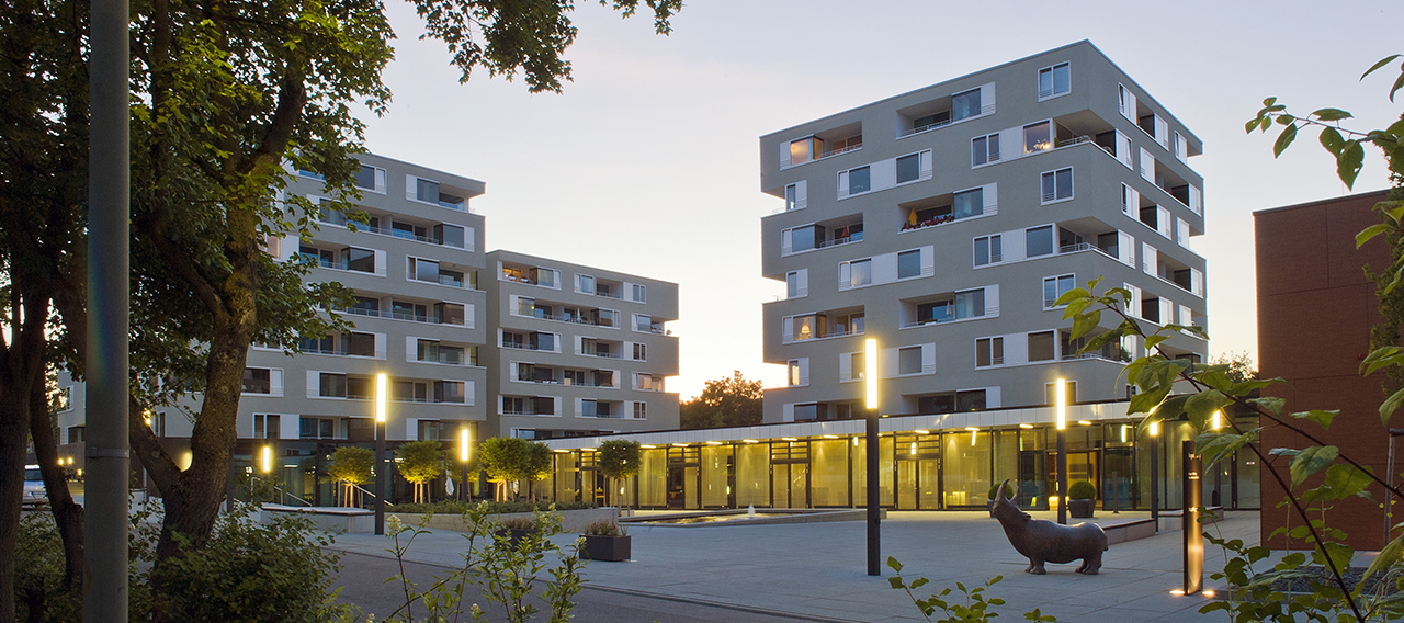Augustinum Seniorenresidenz Stuttgart-Killesberg Lage und Wohnen Lichter vor dem Augustinum Stuttgart-Killesberg