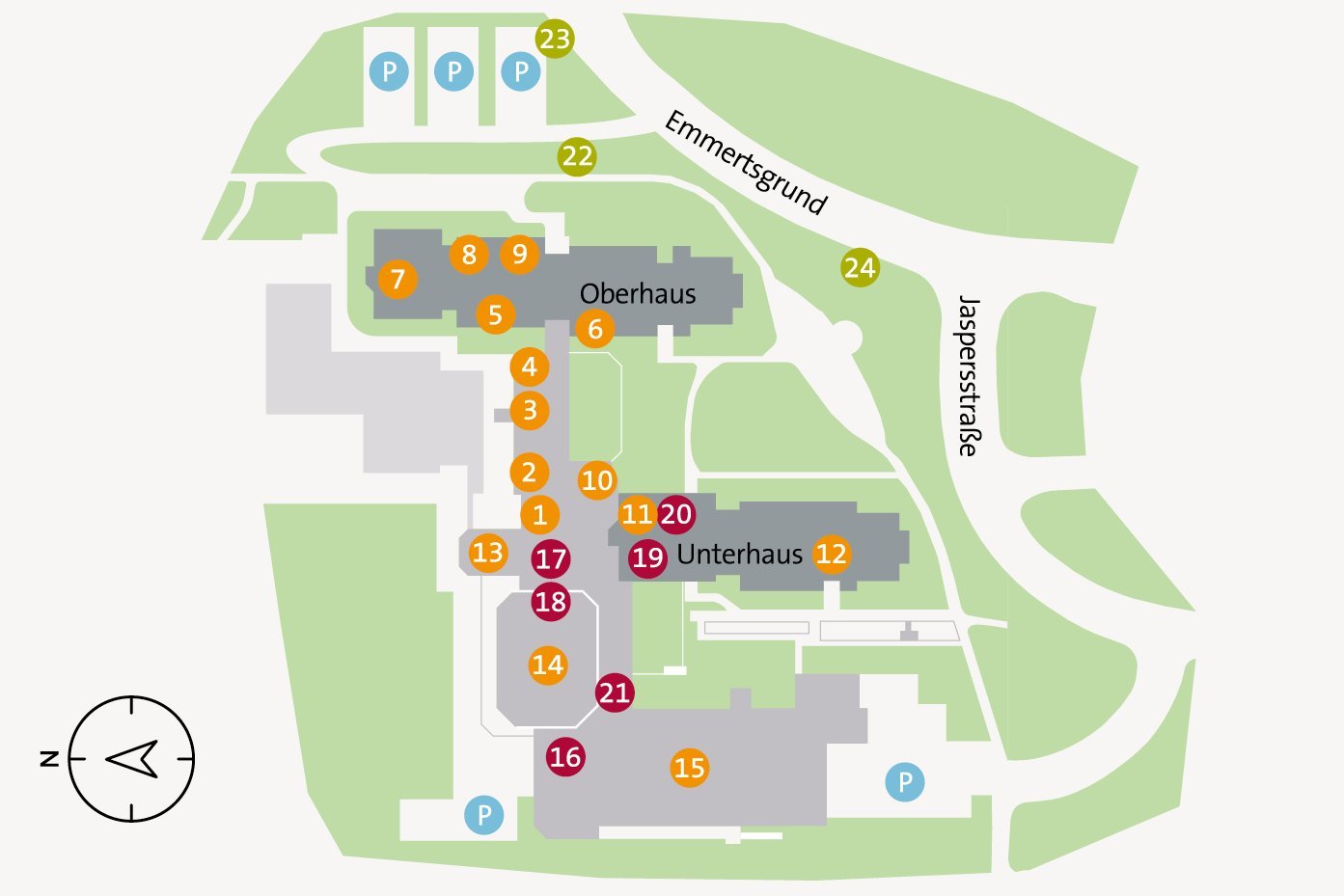 Augustinum Seniorenresidenz Heidelberg Lageplan Der Lageplan des Augustinum Heidelberg