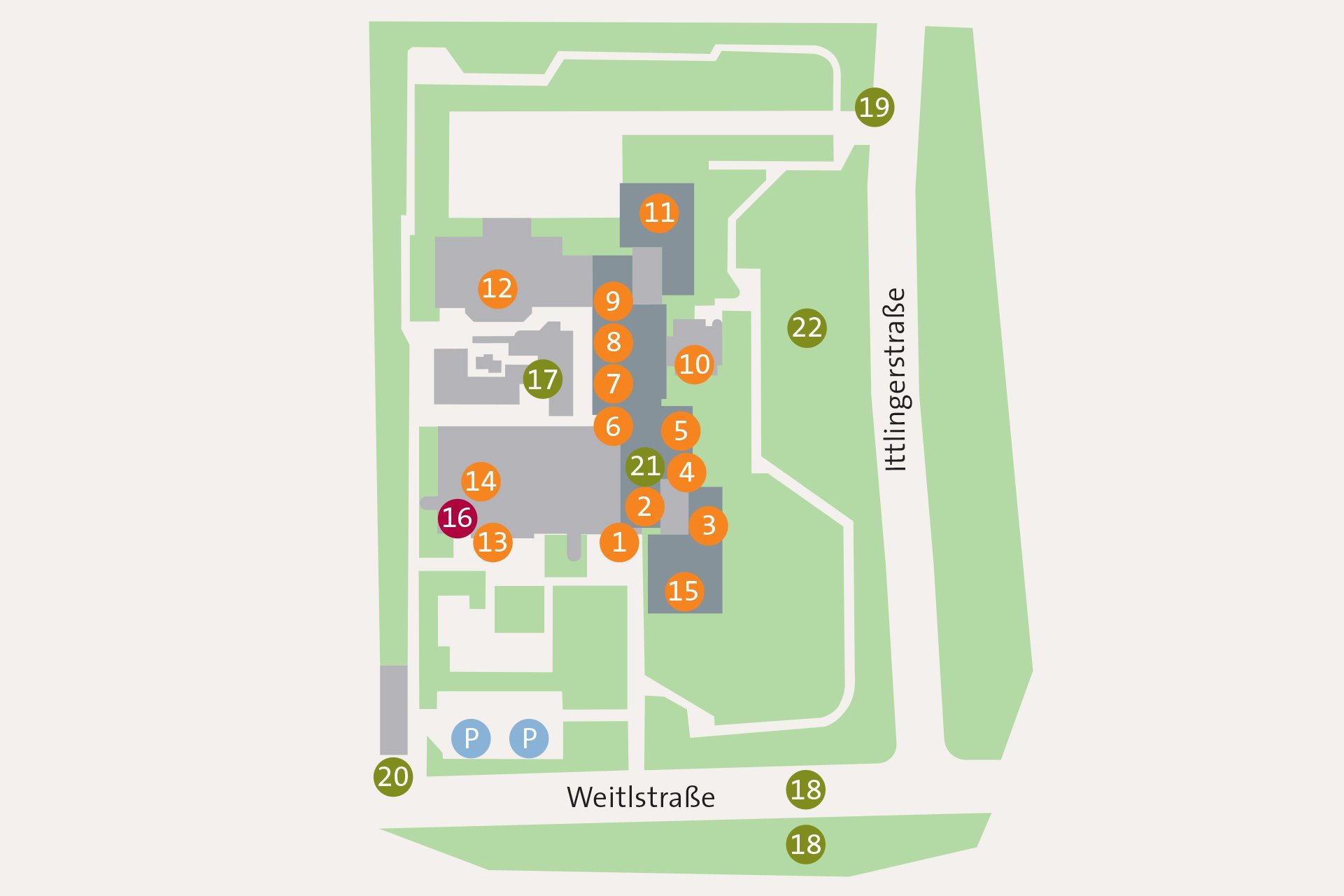 Lageplan Augustinum München-Nord Lageplan Augustinum München-Nord