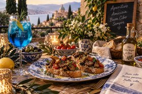 Pinocchio-Tafel – ein italienisches Menü Pinocchio-Tafel – ein italienisches Menü