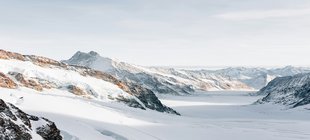 "Schnee" Panorama von schneebedeckten Bergen