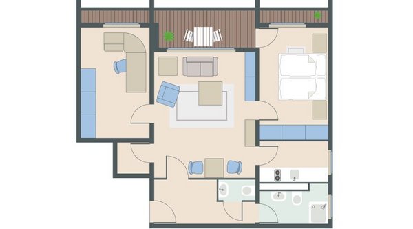 3-Zimmer-Wohnung mit 68 Quadratmetern 3-Zimmer-Wohnung mit 68 Quadratmetern