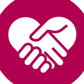 Spendenkonto Ein Piktogramm von zwei Händen, die ein Herz formen