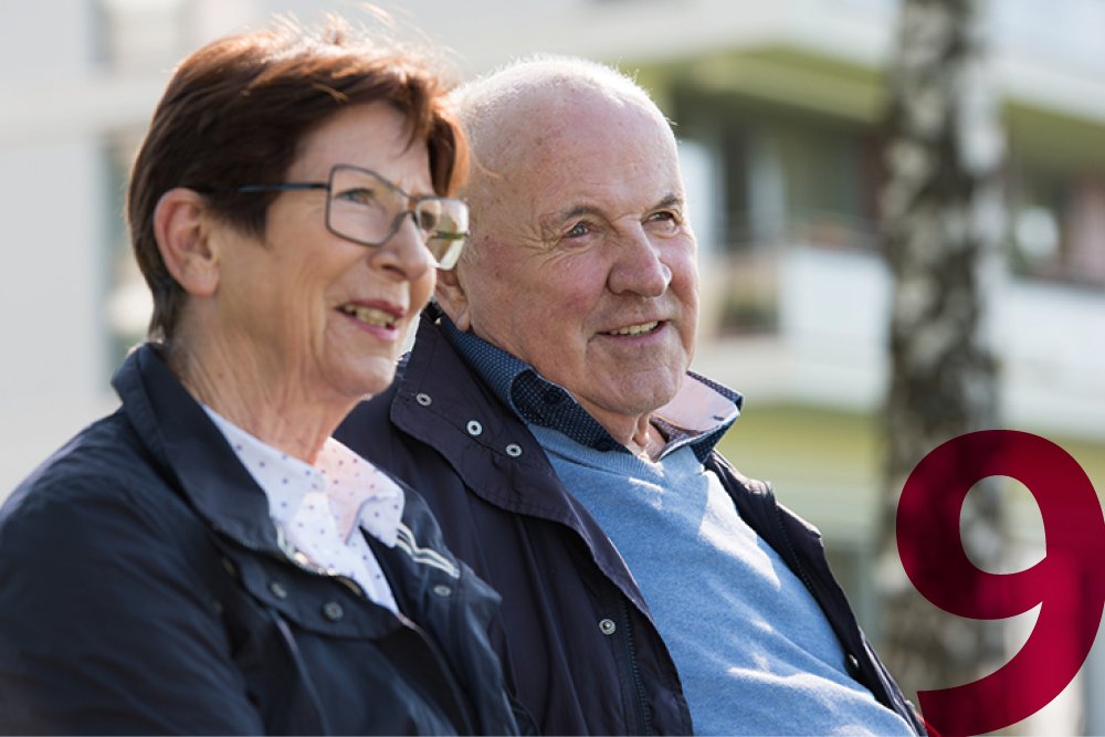 Im Augustinum bekommen Sie alles aus einer Hand Aufnahme eines Seniorenpaars
