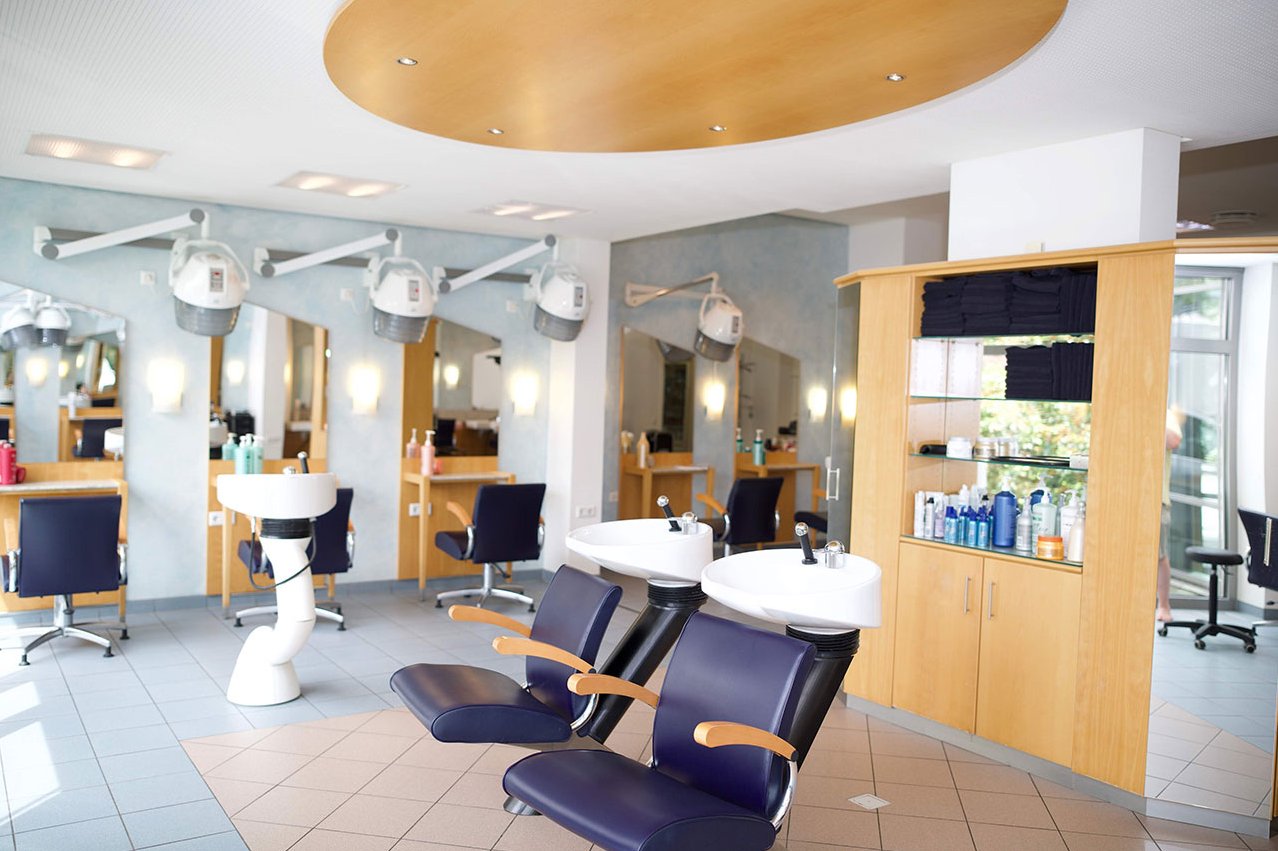 Stick Frisör Innenaufnahme des Friseursalons Stick