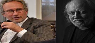 Portraitfotos von Michael Serrer und László Krasznahorkai