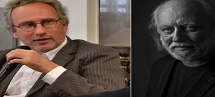 links: Michael Serrer, rechts: László Krasznahorkai