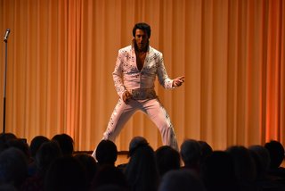 Elvis on stage Elvis on stage