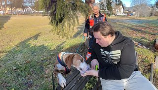 Rettungshunde üben im Augustinum in Bischofswiesen Rettungshunde üben im Augustinum in Bischofswiesen