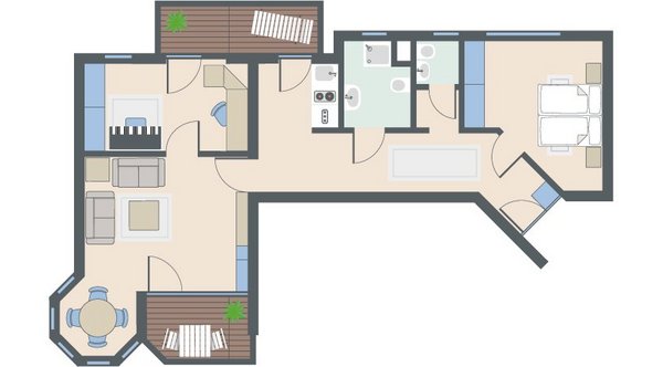 3-Zimmer-Wohnung mit 79 Quadratmetern 3-Zimmer-Wohnung mit 79 Quadratmetern