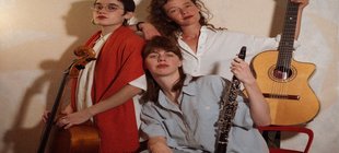 3 Frauen mit Musikinstrumenten