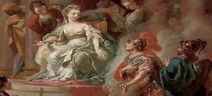 Ausschnitt des Bilds "Das Treffen von Dido und Aeneas" von Tischbein