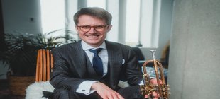 Thimo Niesterok mit Trompete