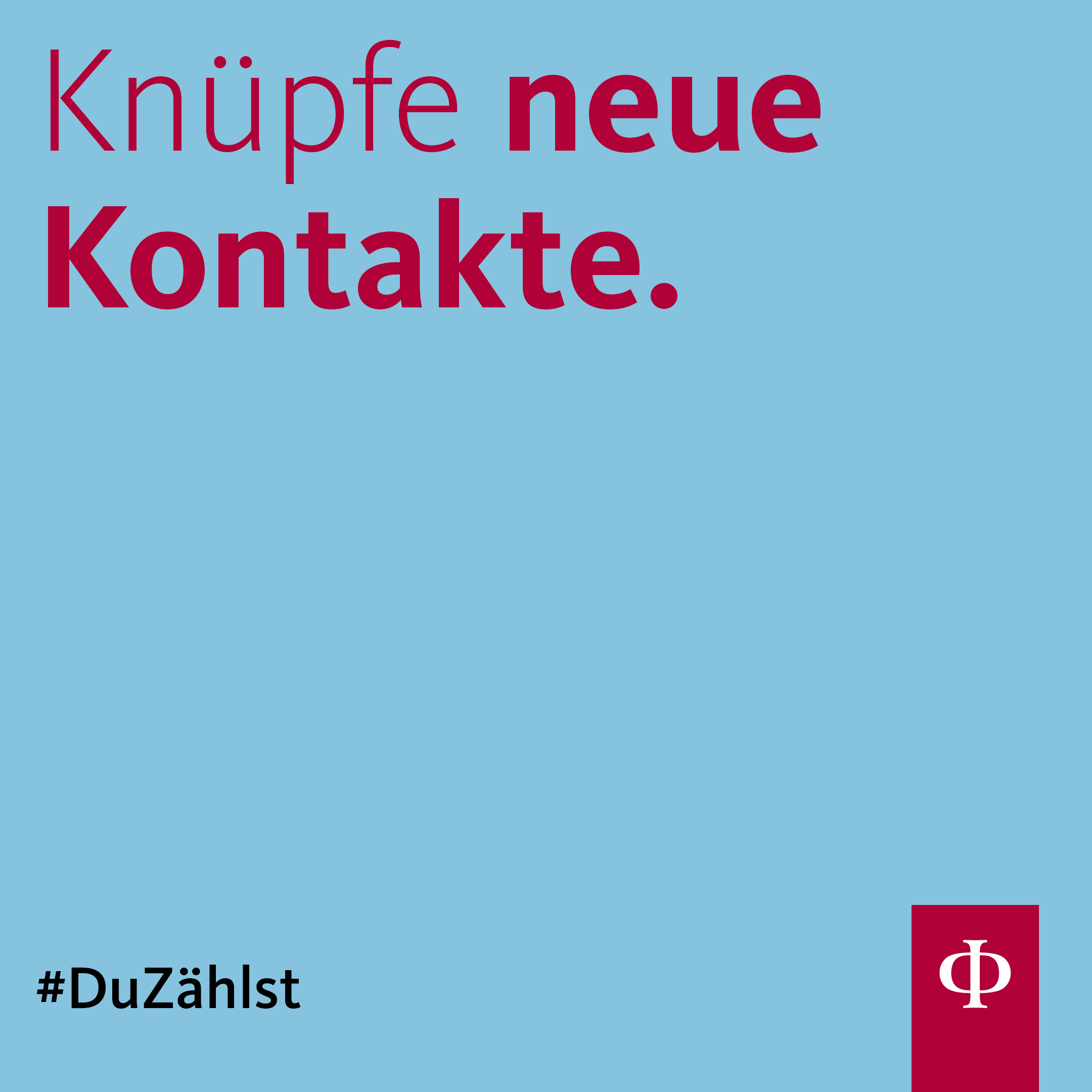 Augustinum Freiwilligendienste: Kontakte knüpfen Knüpfe neue Kontakte. #DuZählst