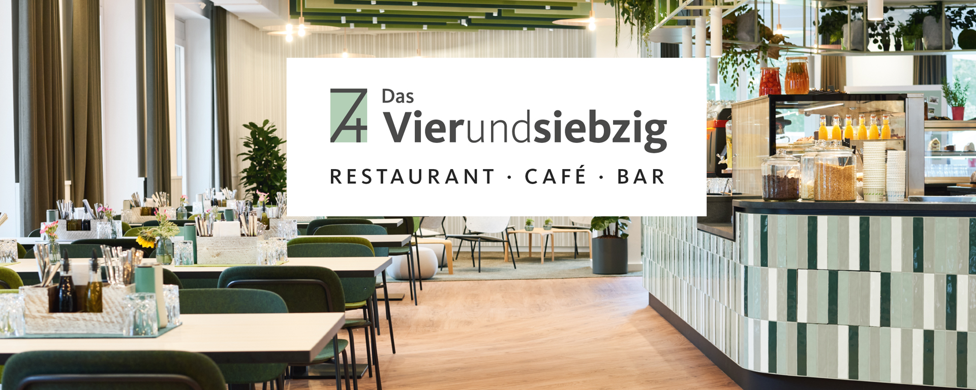 Das Vierundsiebzig Titelbild Das Vierundsiebzig: Restaurant, Café und Bar